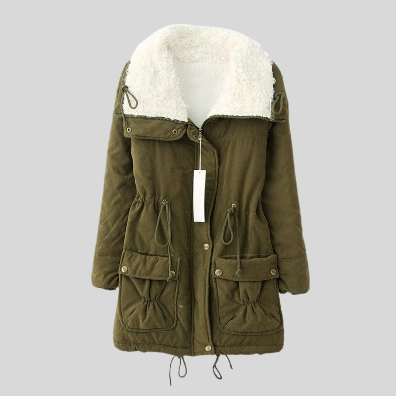 Cozy Fleece Hooded Winter Parka Coat