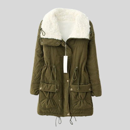 Cozy Fleece Hooded Winter Parka Coat