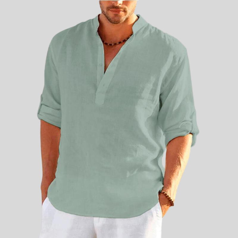 Comfortable Mens Casual Long Sleeve Shirt