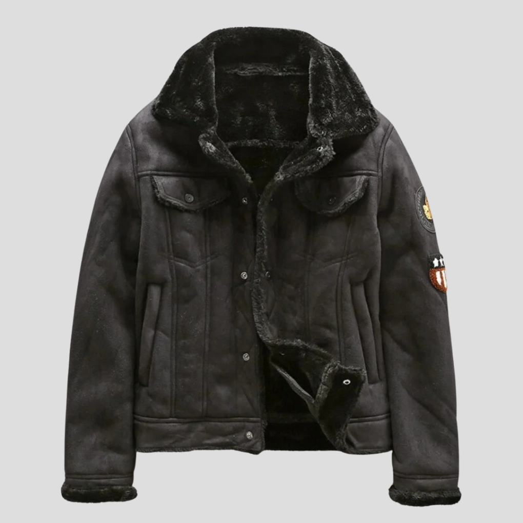 Leather Classic Motorcycle Jacket - Olytrend