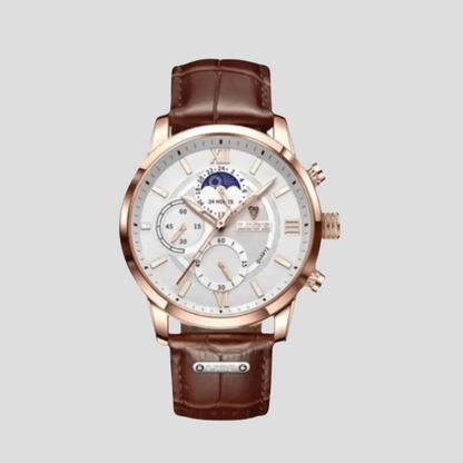 Slim Men's Leather Watch - Olytrend