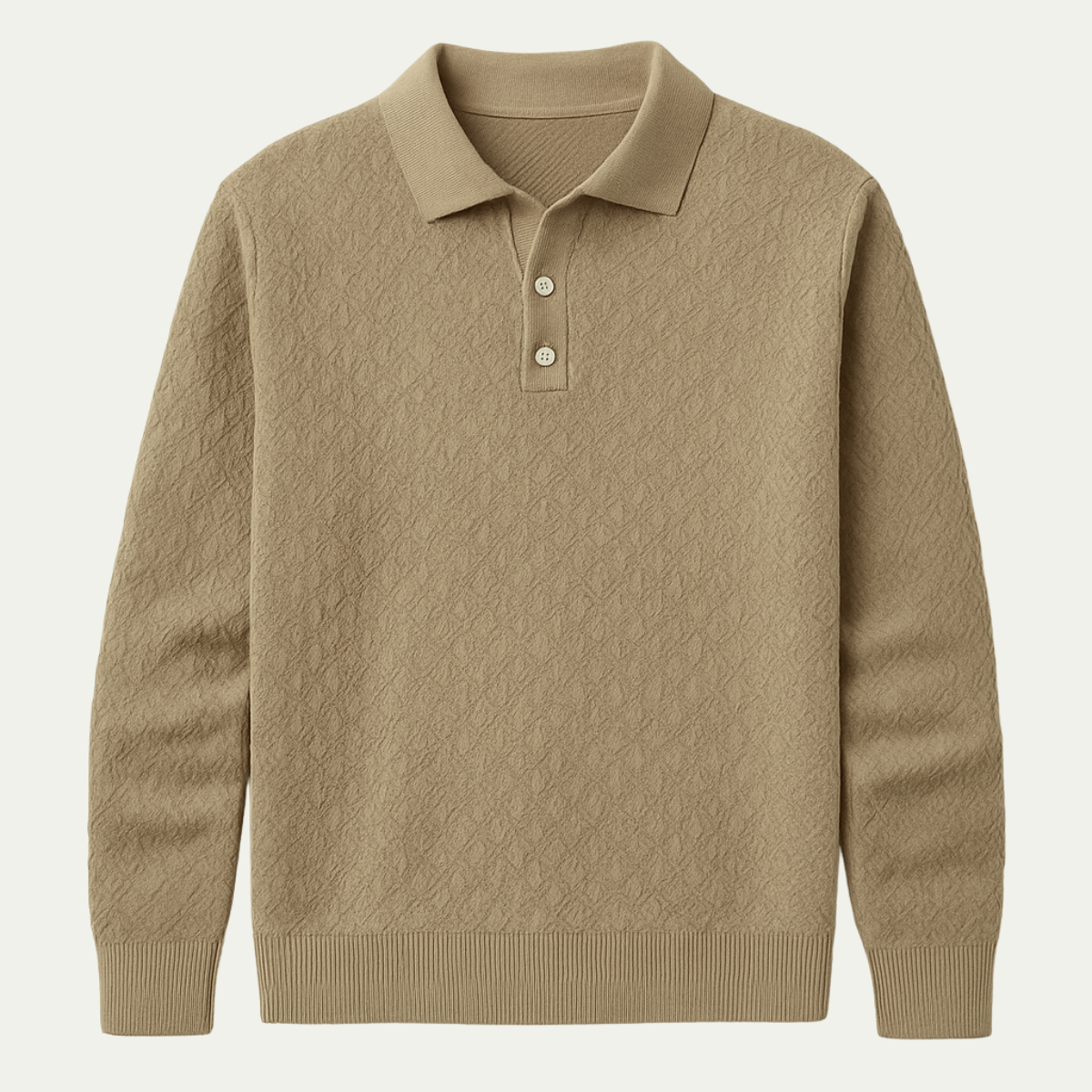 Classic Men's Knitted Polo Sweater - Nocini