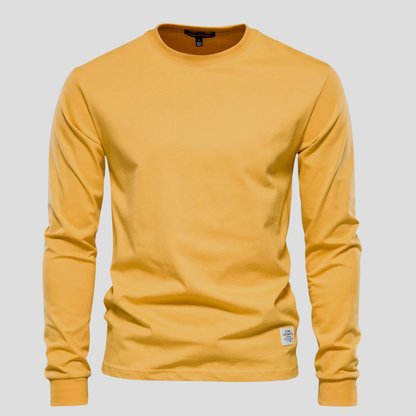 Casual Men's Crew Neck Long Sleeve Tee