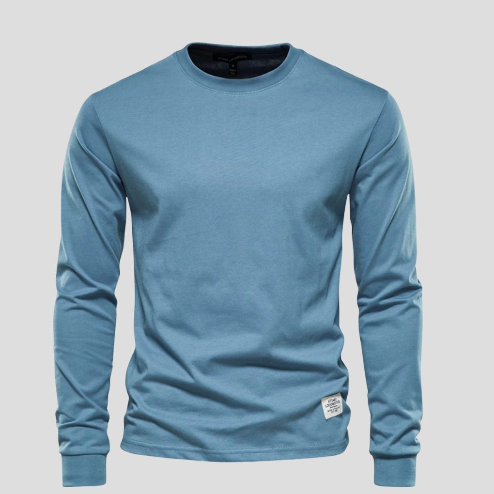 Casual Men's Crew Neck Long Sleeve Tee