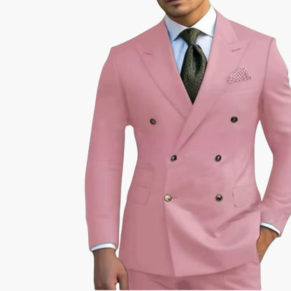 Classic Two Piece Suit with Fit Jacket and Pants