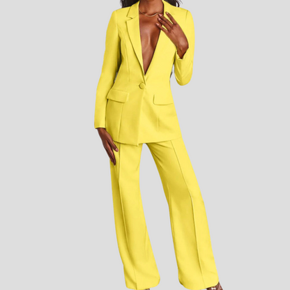 Ladies' Suit Jacket and Pants Set - Olytrend