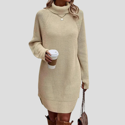 Ladies Classic Crew Neck Dress - Olytrend