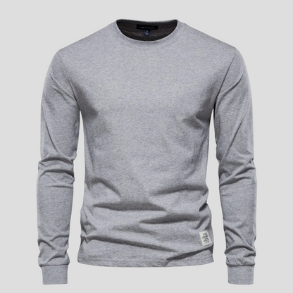 Casual Men's Crew Neck Long Sleeve Tee