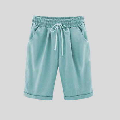 Comfortable Men's Cotton Shorts Elastic Waist