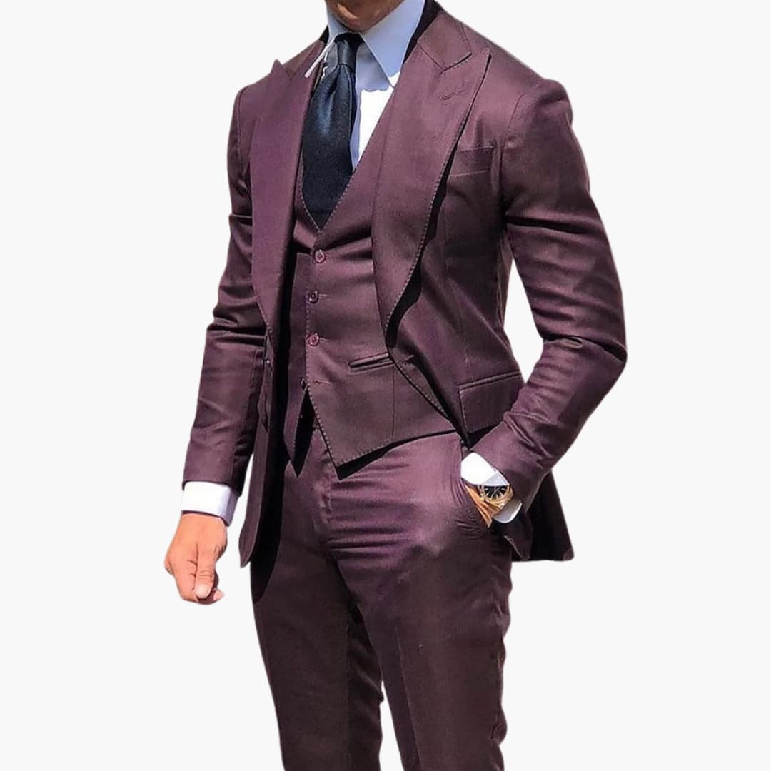 Classic Formal 3 Piece Business Suit - Olytrend