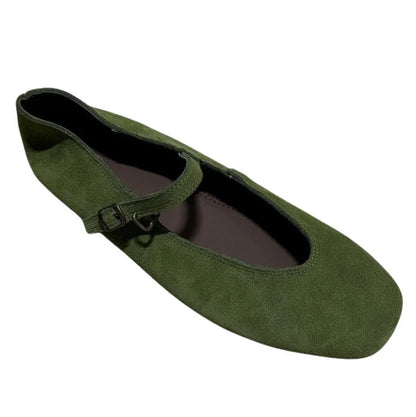 Brown Leather Mary Jane Shoes