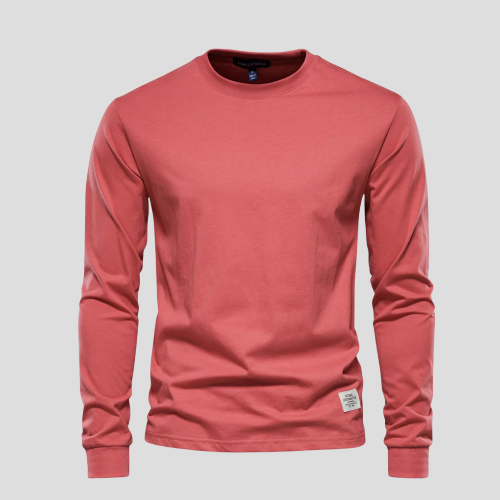 Casual Men's Crew Neck Long Sleeve Tee