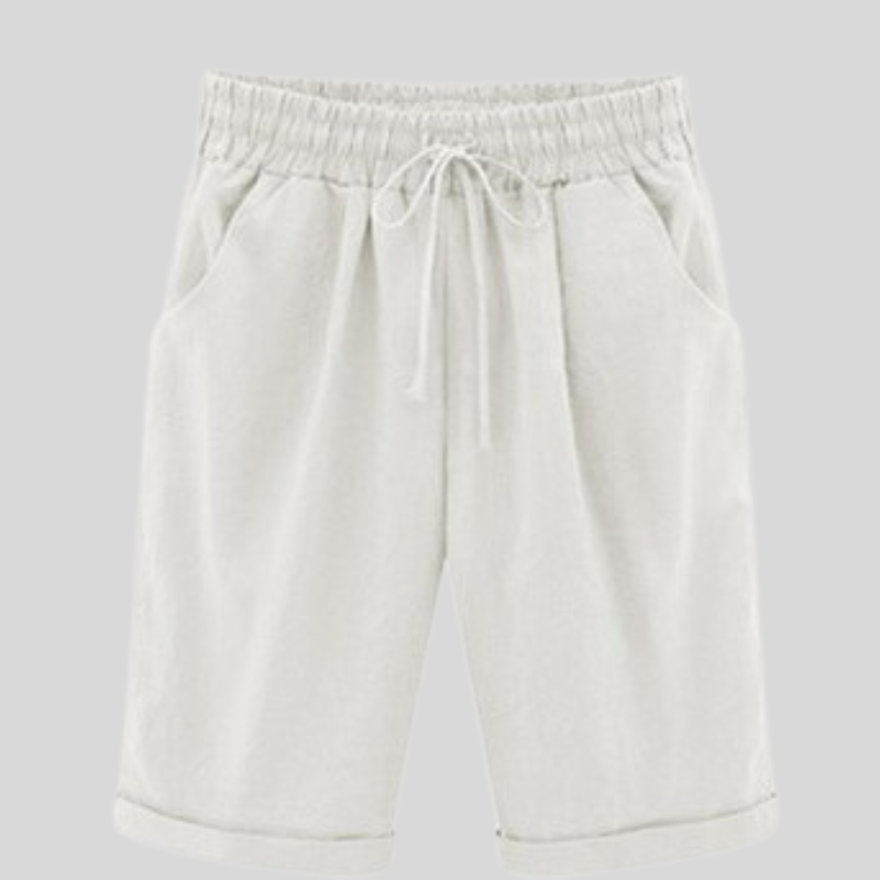 Comfortable Men's Cotton Shorts Elastic Waist