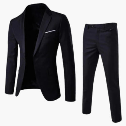 Slim Fit Men's Two Piece Summer Suit - Olytrend