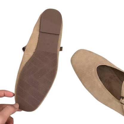 Brown Leather Mary Jane Shoes