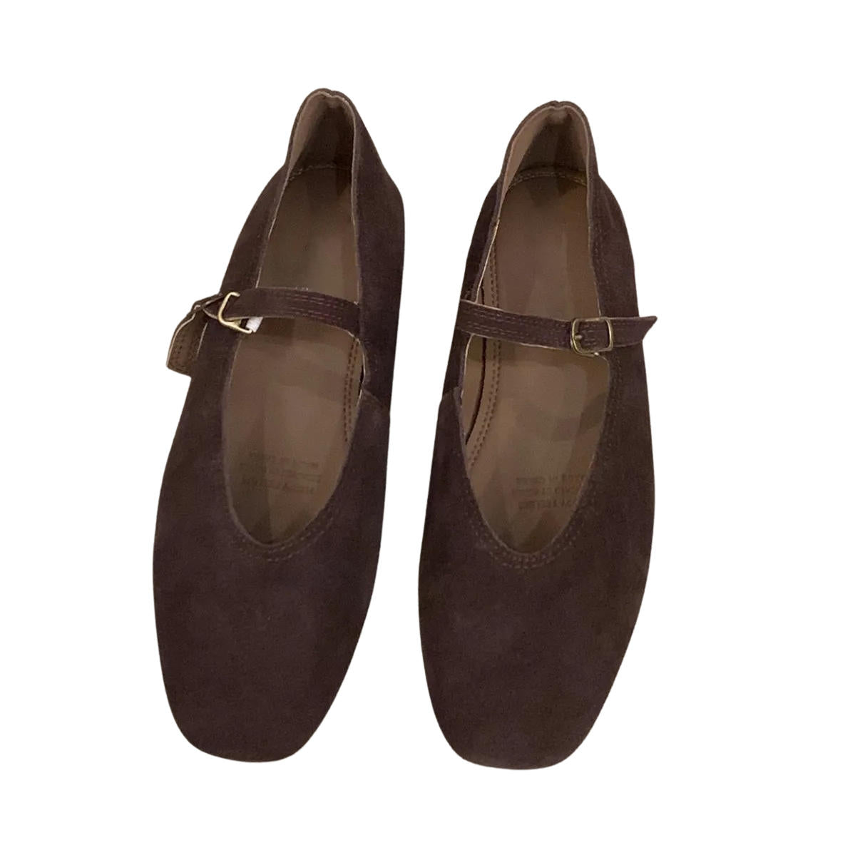 Brown Leather Mary Jane Shoes