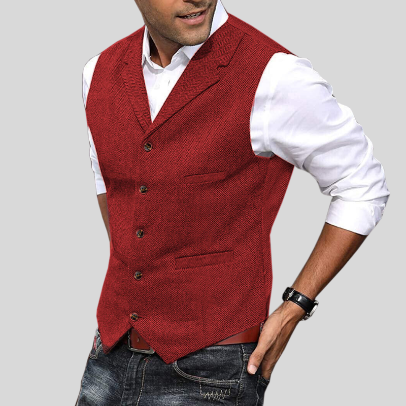 Men's Slim Fit Wool Vest - Nocini