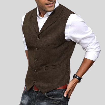 Men's Slim Fit Wool Vest