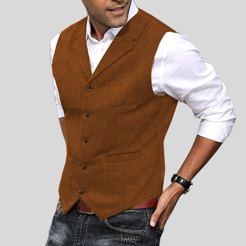 Men's Slim Fit Wool Vest