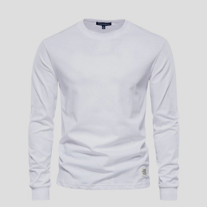 Casual Men's Crew Neck Long Sleeve Tee