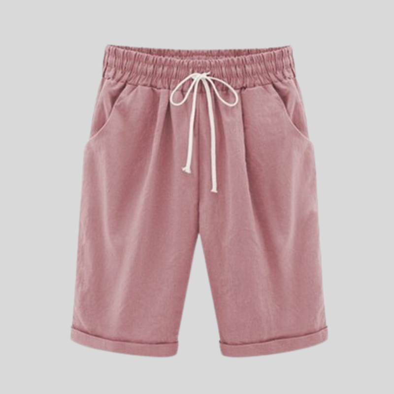 Comfortable Men's Cotton Shorts Elastic Waist