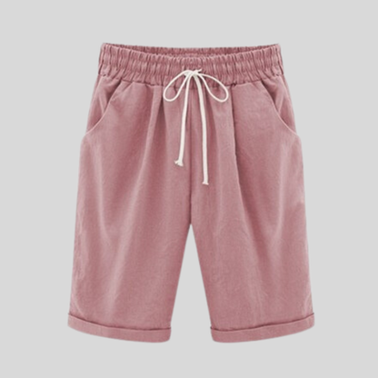 Comfortable Men's Cotton Shorts Elastic Waist