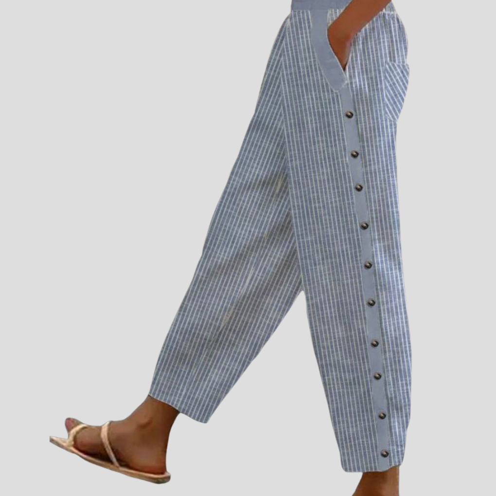 Comfortable Wide Leg Pants for Women with Pockets - Olytrend