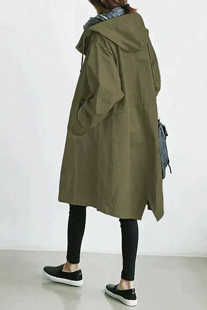 Classic Double Button Ladies Long Coat