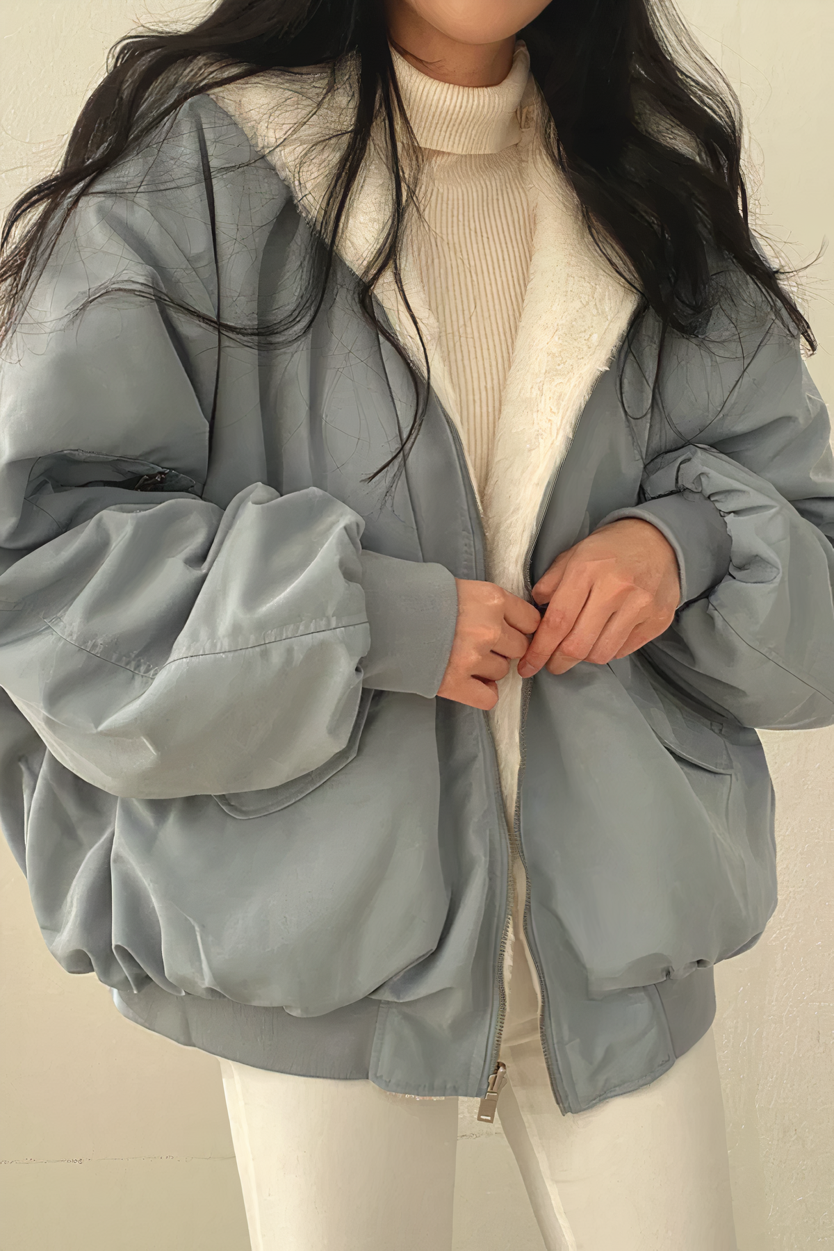 Relaxed Fit Women's Bomber Jacket with Soft Inside - Nocini