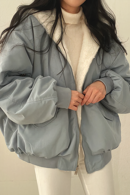 Relaxed Fit Women's Bomber Jacket with Soft Inside - Nocini