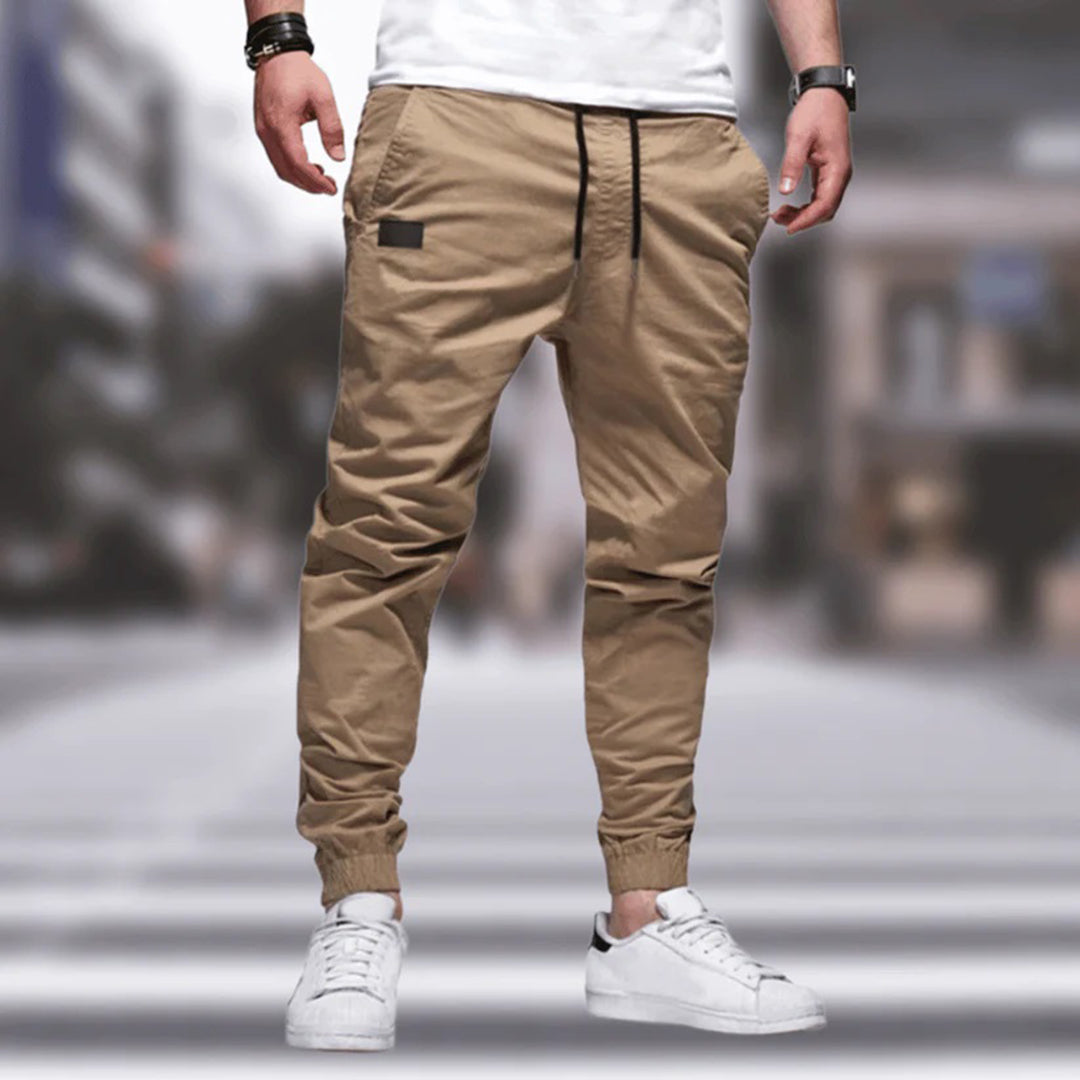 Slim Fit Jogger Pants with Side Pockets