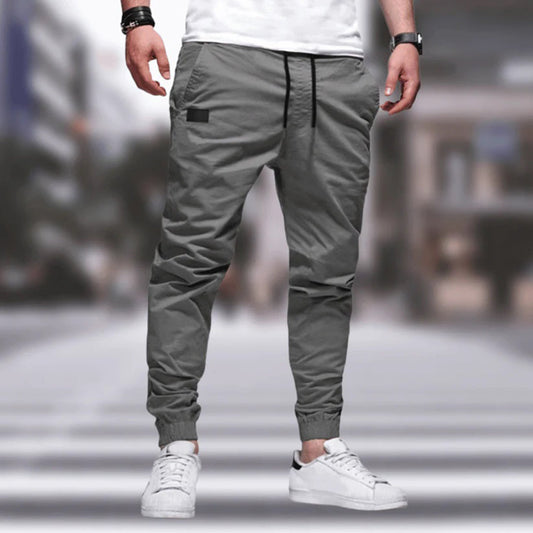 Slim Fit Jogger Pants with Side Pockets - Nocini