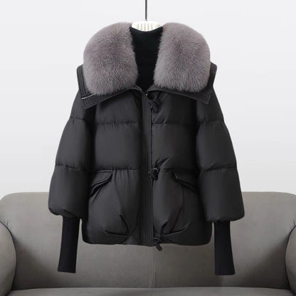 Cozy Faux Fur Hooded Winter Jacket for Women - Nocini