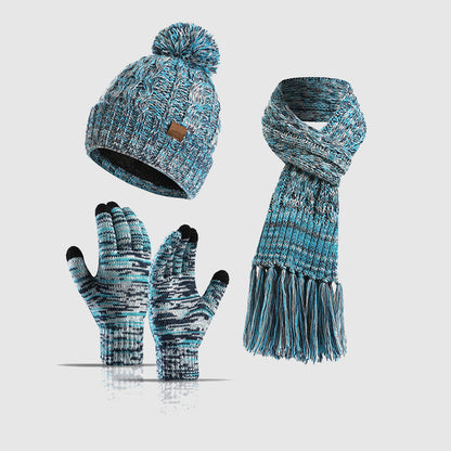 Warm Fit Winter Hat Set with Pom Pom