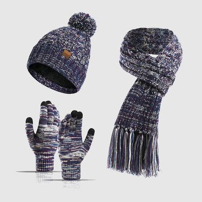 Warm Fit Winter Hat Set with Pom Pom