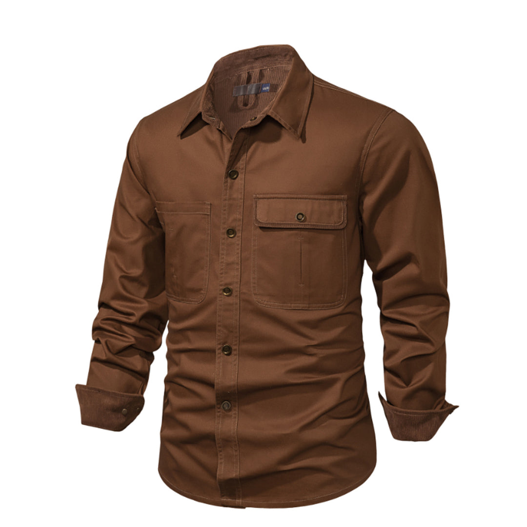 Classic Cotton Mens Button Down Shirt