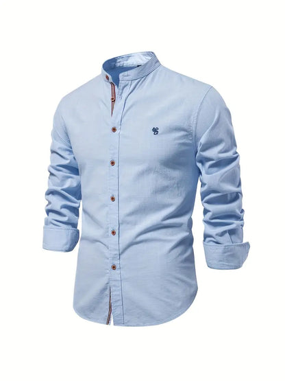 Slim Fit Men's Long Sleeve Dress Shirt