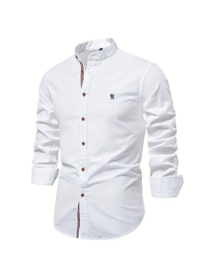 Slim Fit Men's Long Sleeve Dress Shirt