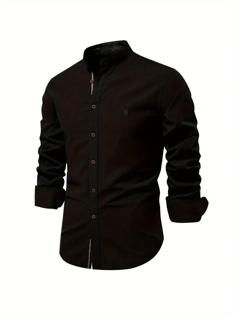Slim Fit Men's Long Sleeve Dress Shirt