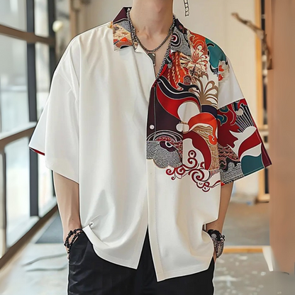 Men's Short Sleeve Casual Button Shirt