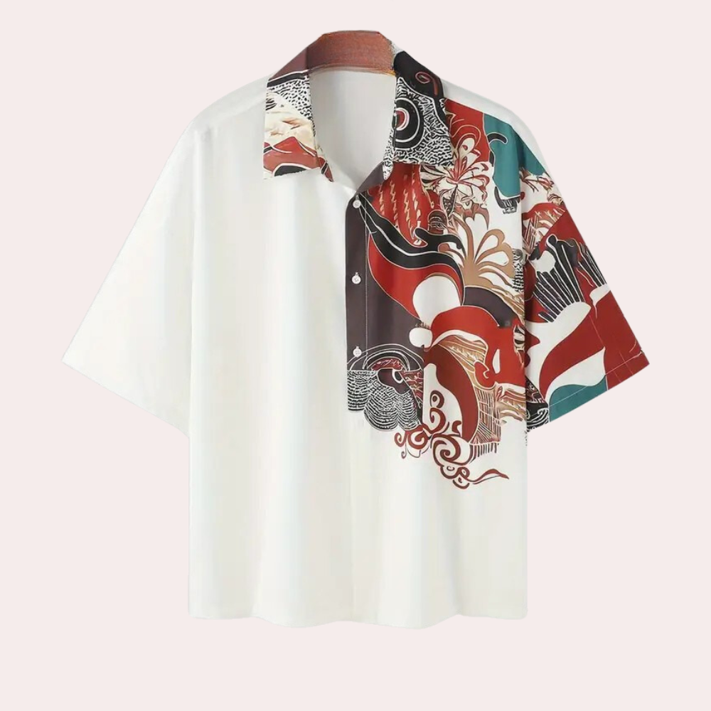 Men's Short Sleeve Casual Button Shirt - Nocini