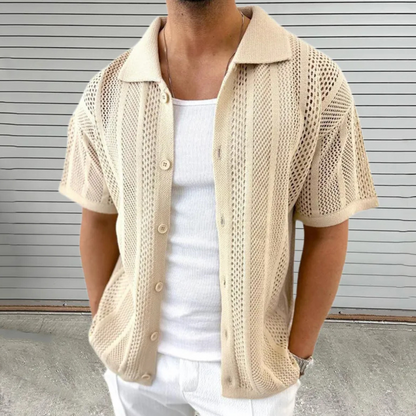 Lightweight Mens Short Sleeve Mesh Shirt