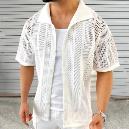Lightweight Mens Short Sleeve Mesh Shirt