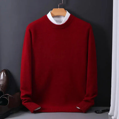 Premium Soft Wool Crew Neck Men's Sweater
