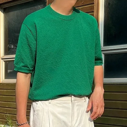 Soft Casual Short Sleeve Sweater