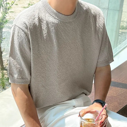 Soft Casual Short Sleeve Sweater