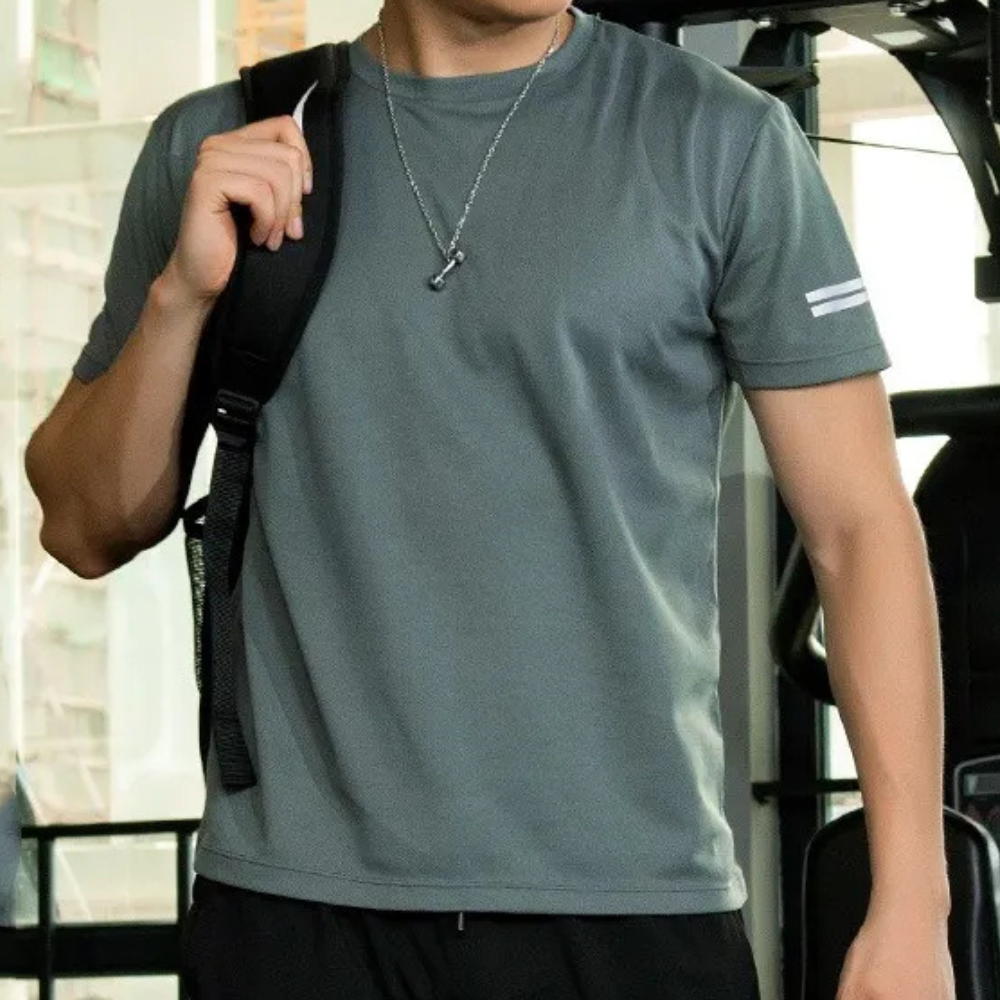Men's Athletic T-Shirt - Short Sleeve - Moisture Wicking Fit - Nocini
