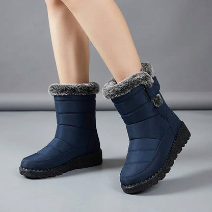Insulated Faux Fur Winter Ankle Boots for Women - Nocini