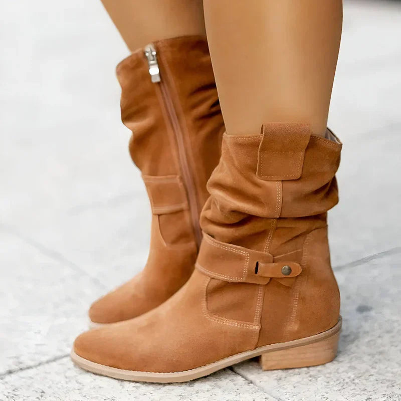 Soft Womens Ankle Boots - Chic and Cozy - Nocini