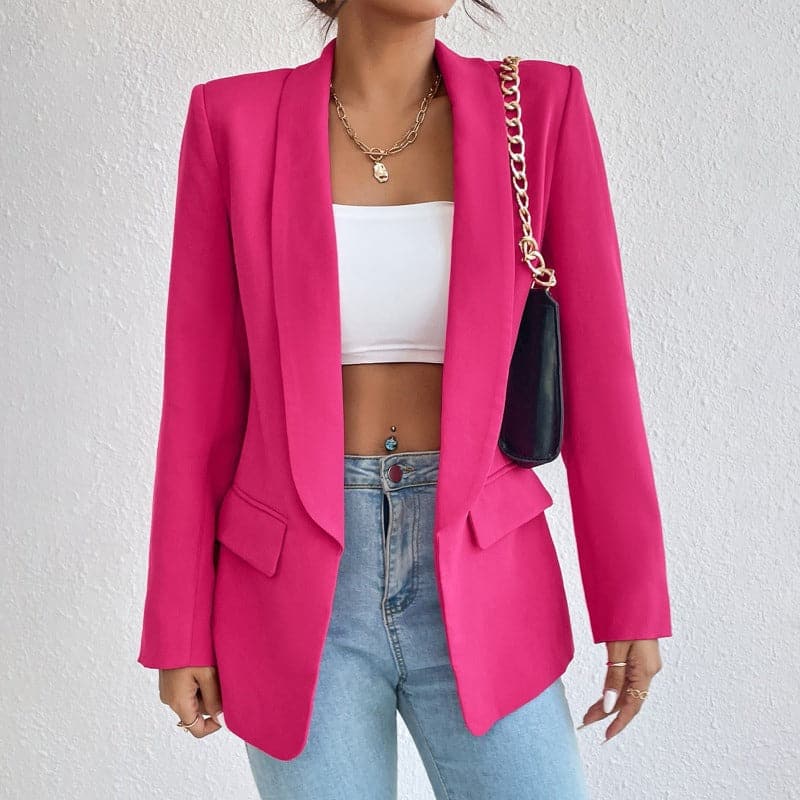 Classic Women's Blazer with Pockets